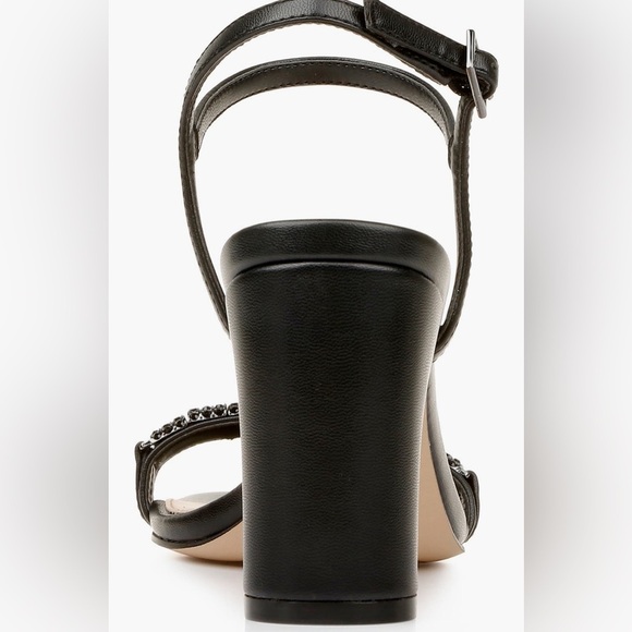 NEW! Jewel Badgley Mischka Charlee Block Heel Sandal in Black - Size 9 - Picture 7 of 7